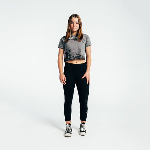 BeastMode Womens Dark Crystal Washed Crop Tee